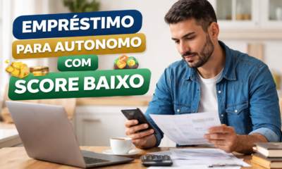 Descubra como conseguir empréstimo para autônomo com score baixo, aumentar as chances de aprovação e pagar menos juros com estratégias práticas.