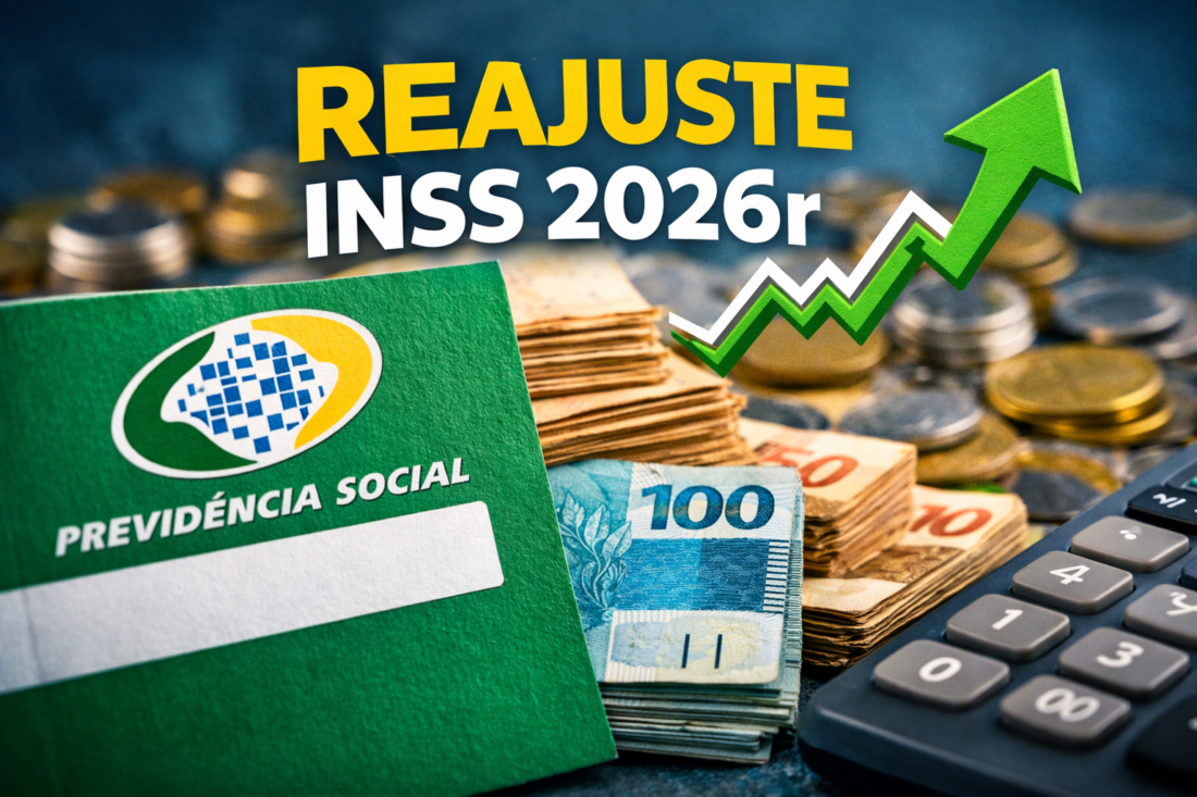 Reajuste INSS 2026r confirmado? Veja quem recebe aumento, novo teto, calendário oficial e como consultar o valor atualizado do benefício.