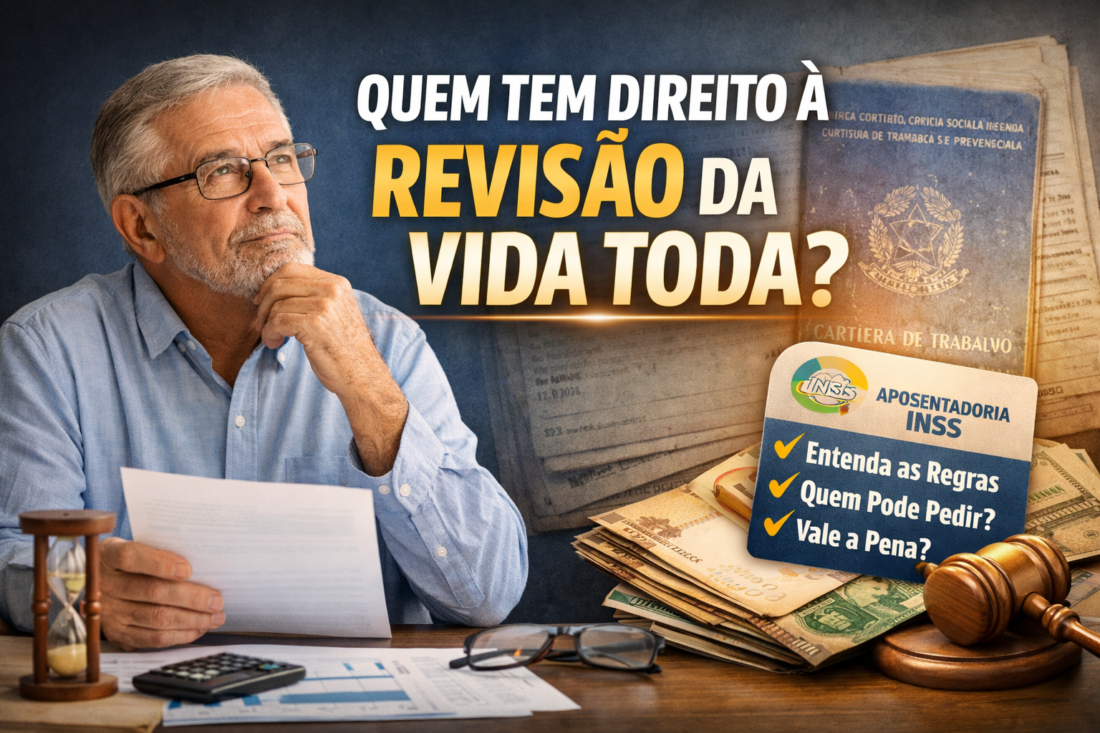 Descubra quem tem direito à revisão da vida toda, quais são as regras atuais, decisões do STF e como saber se vale a pena solicitar. Descubra quem tem direito à revisão da vida toda, quais são as regras atuais, decisões do STF e como saber se vale a pena solicitar.