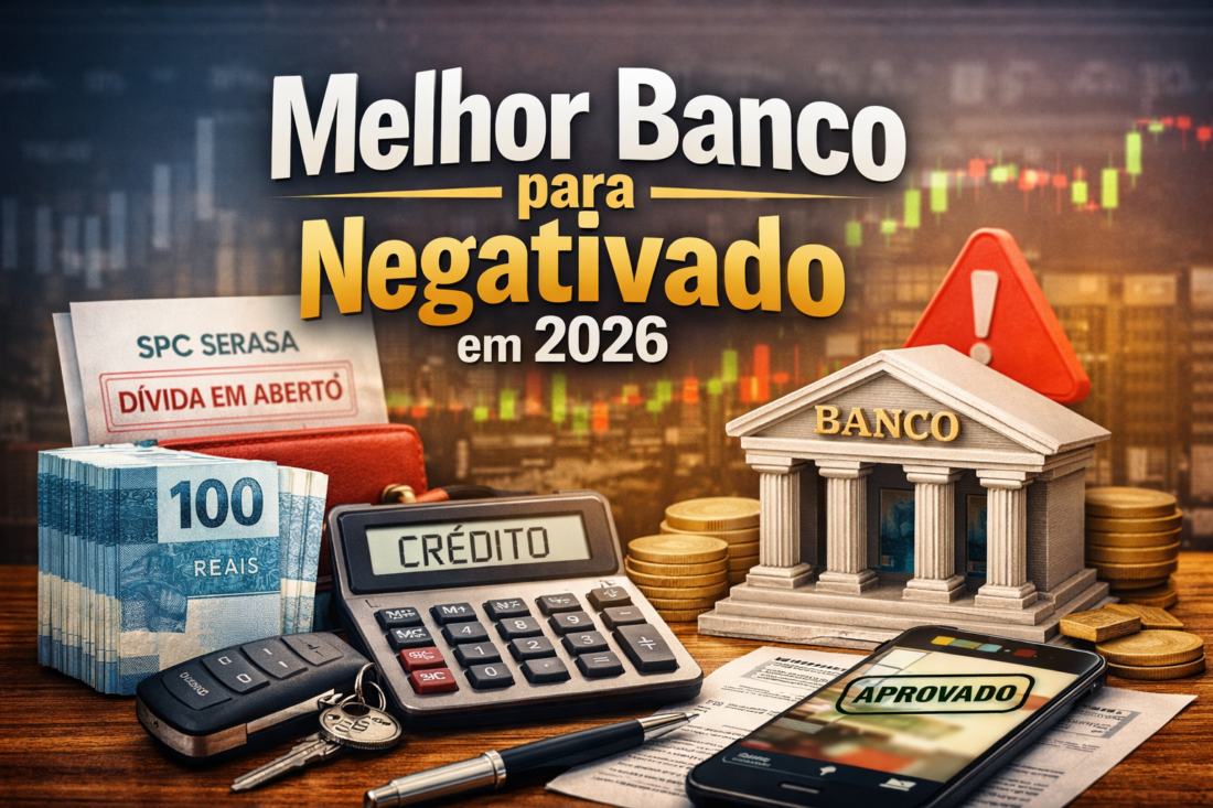melhor banco para negativado em 2026