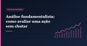 Gráfico ascendente ilustrando a análise fundamentalista de ações