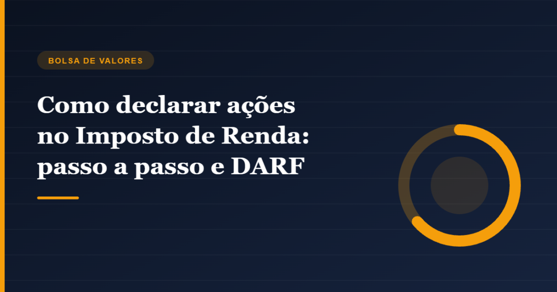 Ilustração circular representando a divisão do imposto sobre ações Ilustração circular representando a divisão do imposto sobre ações
