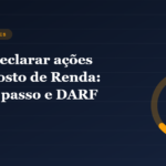 Ilustração circular representando a divisão do imposto sobre ações