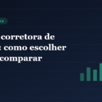 Ilustração de gráfico crescente representando a escolha de uma corretora de valores