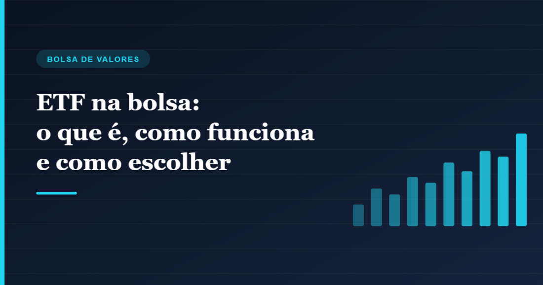 Barras crescentes ilustrando o funcionamento de um ETF na bolsa Barras crescentes ilustrando o funcionamento de um ETF na bolsa