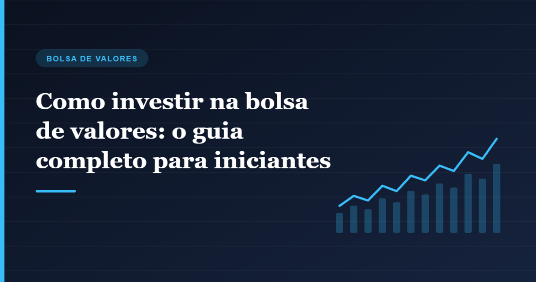 Gráfico de alta ilustrando o guia de como investir na bolsa de valores