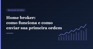 Gráfico de alta ilustrando o uso do home broker