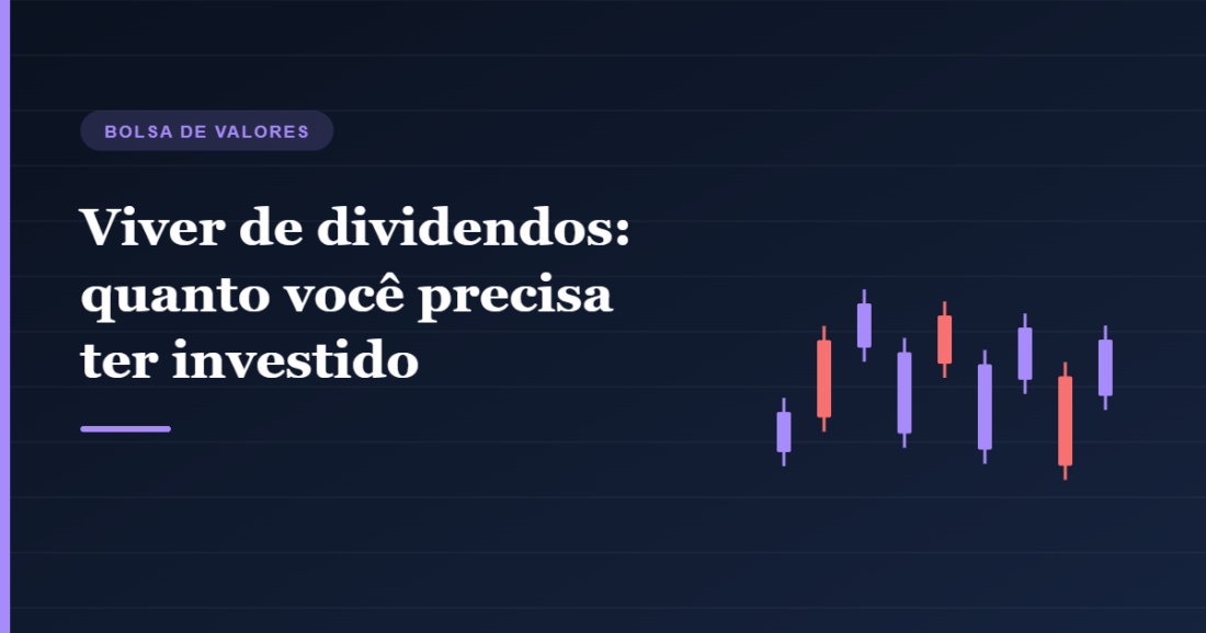 Ilustração de candles de bolsa representando renda com dividendos Ilustração de candles de bolsa representando renda com dividendos
