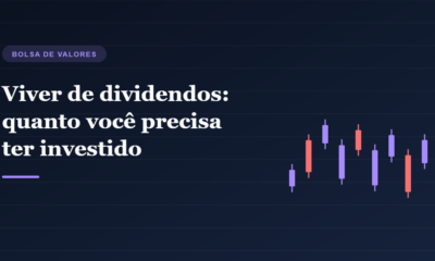 Ilustração de candles de bolsa representando renda com dividendos Ilustração de candles de bolsa representando renda com dividendos