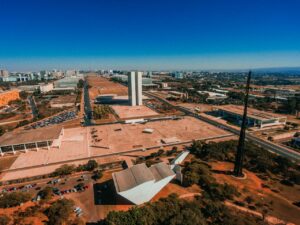 Vista aérea da Esplanada dos Ministérios, em Brasília, sede do Tesouro Nacional