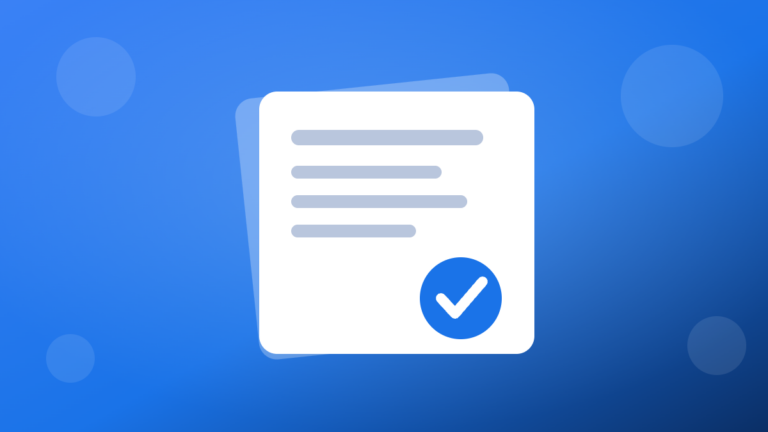 Documento com selo de aprovação